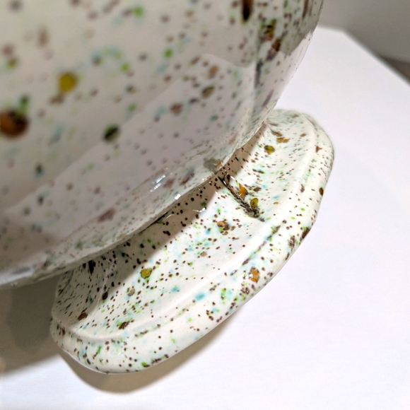 Vintage Splatter Abstract Cookery Crock Serving Turine Dish 1966 - Picture 3 of 15